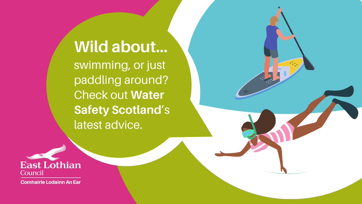 ELCouncil's tweet photo. Are you planning to spend time on or in the water? With warm weather expected, please familiarise yourself with Water Safety Scotland activity advice: https://t.co/u8XiJavlV0 https://t.co/Vk6KYOJOPL