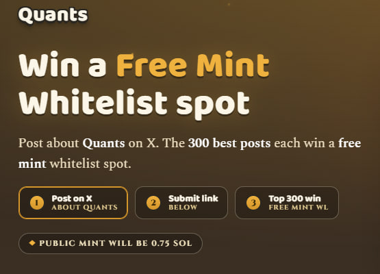 jul56502344's tweet photo. 🌟Been deep diving into crypto tools for years: TradingView, Nansen, Telegram alphas, on-chain bots… you name it. Most of them promise the world but end up being noise.

👉Then I found @tryquantio 

🔹This isn’t another hype AI wrapper. It’s actually useful. You talk to it like a real person: “Hey Quant, rotate 30% of my portfolio into BTC if it holds above $92k, set a trailing stop on my SOL, and show me the strongest conviction plays across Solana and Base right now.” Boom, it understands, routes across 25+ blockchains, executes securely (self-custodial, you still approve every tx), and keeps running in the background 24/7.

🔹No more tab hell. No more paying $50–300/month for tools that don’t even talk to each other. Quant AI combines signals, execution, portfolio intelligence, copy trading, and on-chain analysis all in one clean chat interface. It even pulls stocks and commodities. That’s actually insane for a single platform.

🔹What really got me excited though is the vision. They’re not just building another trading bot, they’re creating an entire ecosystem where your AI companion levels up with you. And the Quants NFT collection? Fire. Each one is a unique hero (that Mythic Dragon and King Raymond are straight-up legendary). Holding one isn’t just flex, it gives early access, priority features, and real perks as the platform grows.

🔹In a market full of quick flips and empty promises, this feels like something that could genuinely change how regular traders (not just whales) operate. Less emotion, more edge, actual intelligence working for you instead of against you.

👉I’m in. Already submitted my post for the whitelist contest because free minting one of these heroes at 0.75 SOL public price is a no-brainer. If you’re tired of the same old tools and want something that actually feels next-gen, go check @tryquantio and @nftquants 

🔹The future of trading isn’t staring at more charts. It’s having a quant-level AI that executes your vision while you live your life.

🔉Who else is building with Quant AI?

#Quants #QuantAI #Crypto #Solana #AITrading