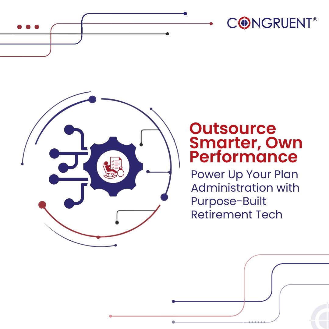 CongruentInc's tweet photo. Outsourcing #PlanAdministration works well when the tech is built for retirement. Generic systems create risk. Purpose-built platforms drive accuracy, compliance & scale.
Partner with #CongruentSolutions today and turn outsourcing into an advantage!
#401k #CORE https://t.co/PEerrikoqk
