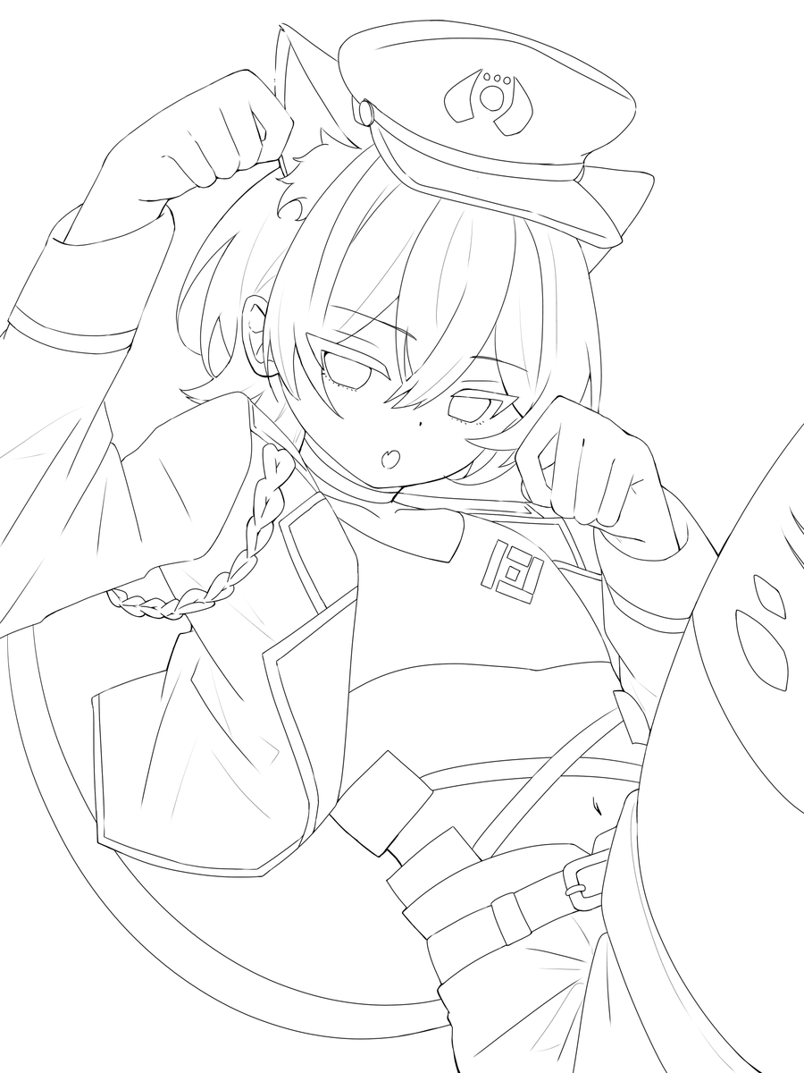 BINNBINN_Art's tweet photo. おひいちゃん（@rayu0113）の描いた線画を色塗りしたよ～
線画がきれいだからなんか楽しくてめっちゃ塗っちゃった！
たのしい https://t.co/RyF2AGGTDq