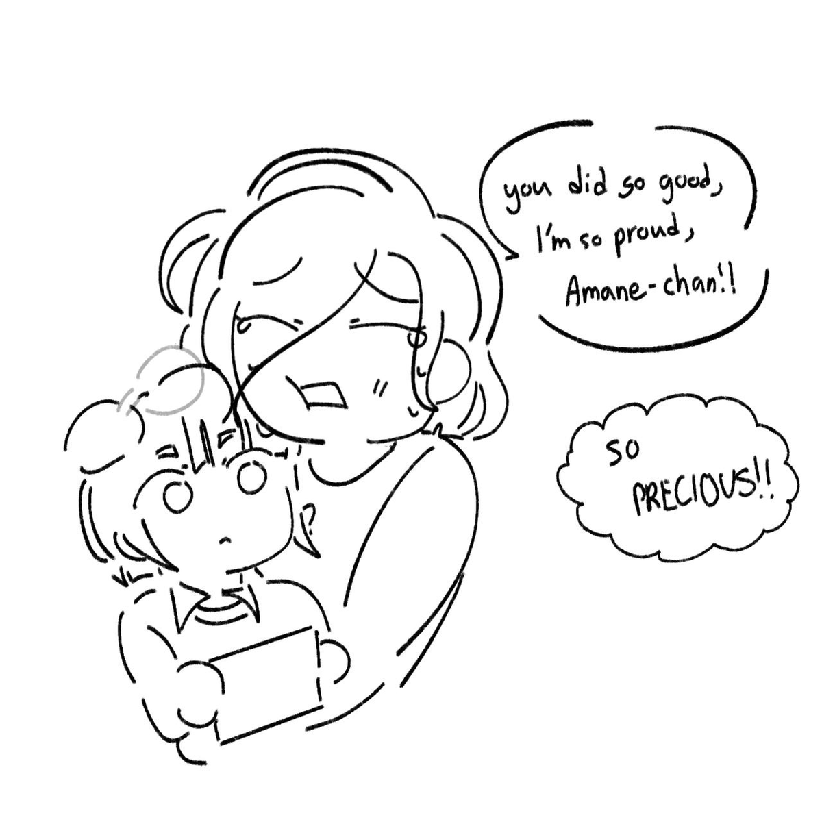 CaramelisedKanD's tweet photo. Thank you, Anon! I love Mahiru and Amane duo too! Especially because Mahiru is the only one Amane still uses honorifics with even after T1, she truly loved her big sister motherly figure so much... 

(i loved this minigram so much hehe Amane can do no wrong in Mahiru's eyes) https://t.co/0NdubJf4aq