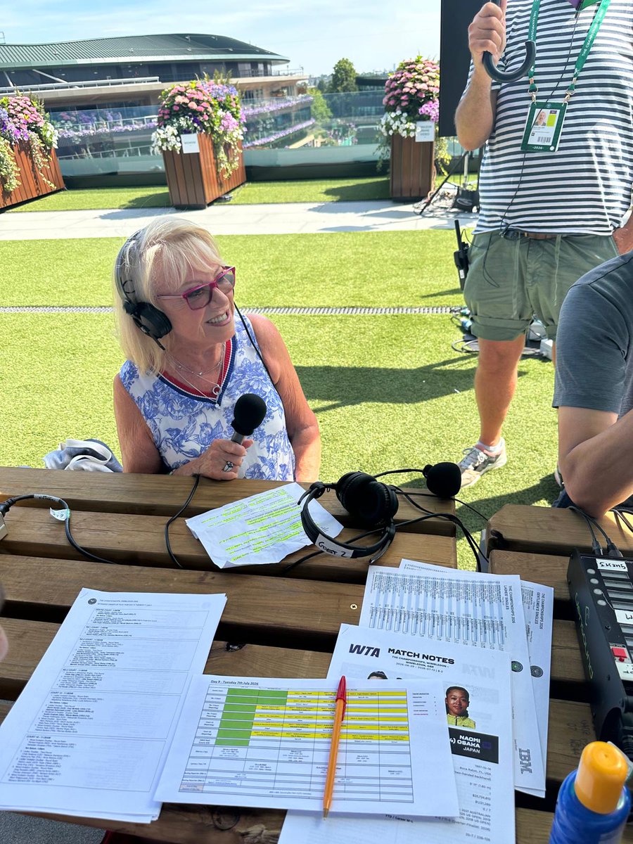 elaine_paige's tweet photo. At @Wimbledon this morning talking to @marcus_buckland on @wimbledonradio about the @DanMaskellTrust &amp; how young #leocharlesworthmark was selected by the @WimbledonFdn  to perform the honorary coin toss at the Gentlemen's Wheelchair Singles Final on No.1 Court on 12th July. https://t.co/iijFNOCBGS