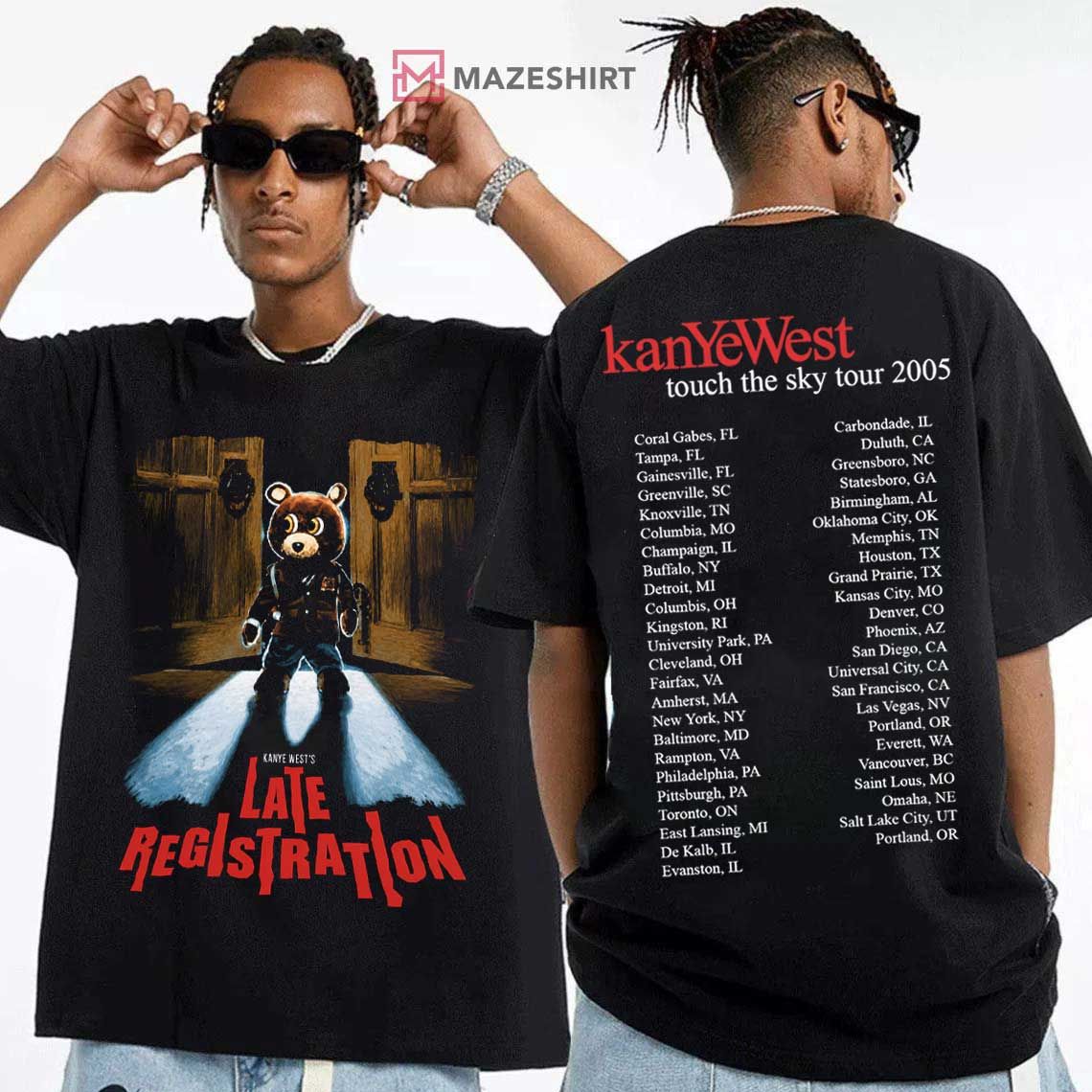 Late Registration Vintage Kanye West Touch The Sky Tour 2005 T