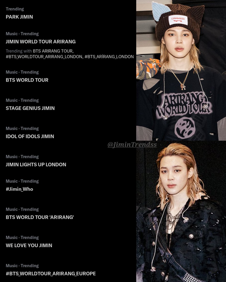 JiminTrendss's tweet photo. PARK JIMIN 👑🔥 

JIMIN WORLD TOUR ARIRANG
STAGE GENIUS JIMIN
IDOL OF IDOLS JIMIN
JIMIN LIGHTS UP LONDON
WE LOVE YOU JIMIN
#JIMIN #JIMINxDIOR #지민 https://t.co/AvbFD2goXN