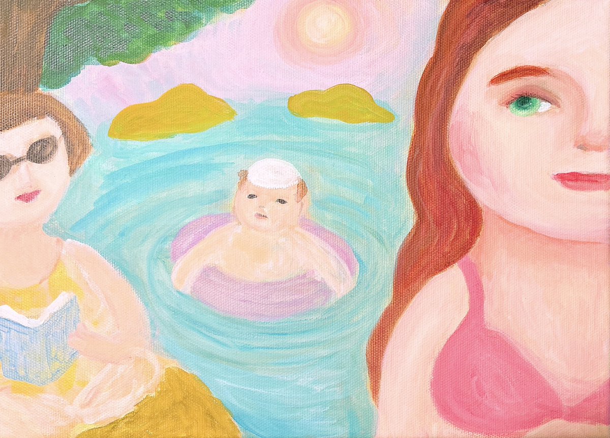 ardyceart's tweet photo. 描きかけペインティング続行中〜👙
#ardyce #アディス #painting #描きかけ #絵画 https://t.co/G6bwWCHD8B