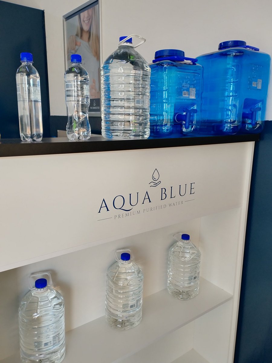 AquaBluePulse's tweet photo. 💧 Hydration for Every Need! 💧
At Aqua Blue Premium, we've got the perfect size for every occasion! Available in store:
💧 500ml 
💧 750ml 
💧 5L 
💧 10L 
💧 20L 
Need a refill? We've got you covered!🤩  Refill your containers from 5L and up at our store. https://t.co/nlv6g1Zbr0