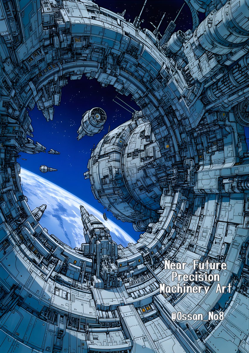 ★トンネルの印象画★過去未来異次元宇宙に繋がるようなインスピレーションを感じます 近未来精密機械アート 未来の宇宙船ドッグ🌏🚀 Al niji7ほか