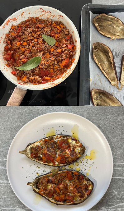 MELERKBORSA's tweet photo. Evde şefcilik mode👨‍🍳🍆❤️

Bugünün menüsü karnıyarık Puanınız kaç❓💃 https://t.co/0e890HUaqz