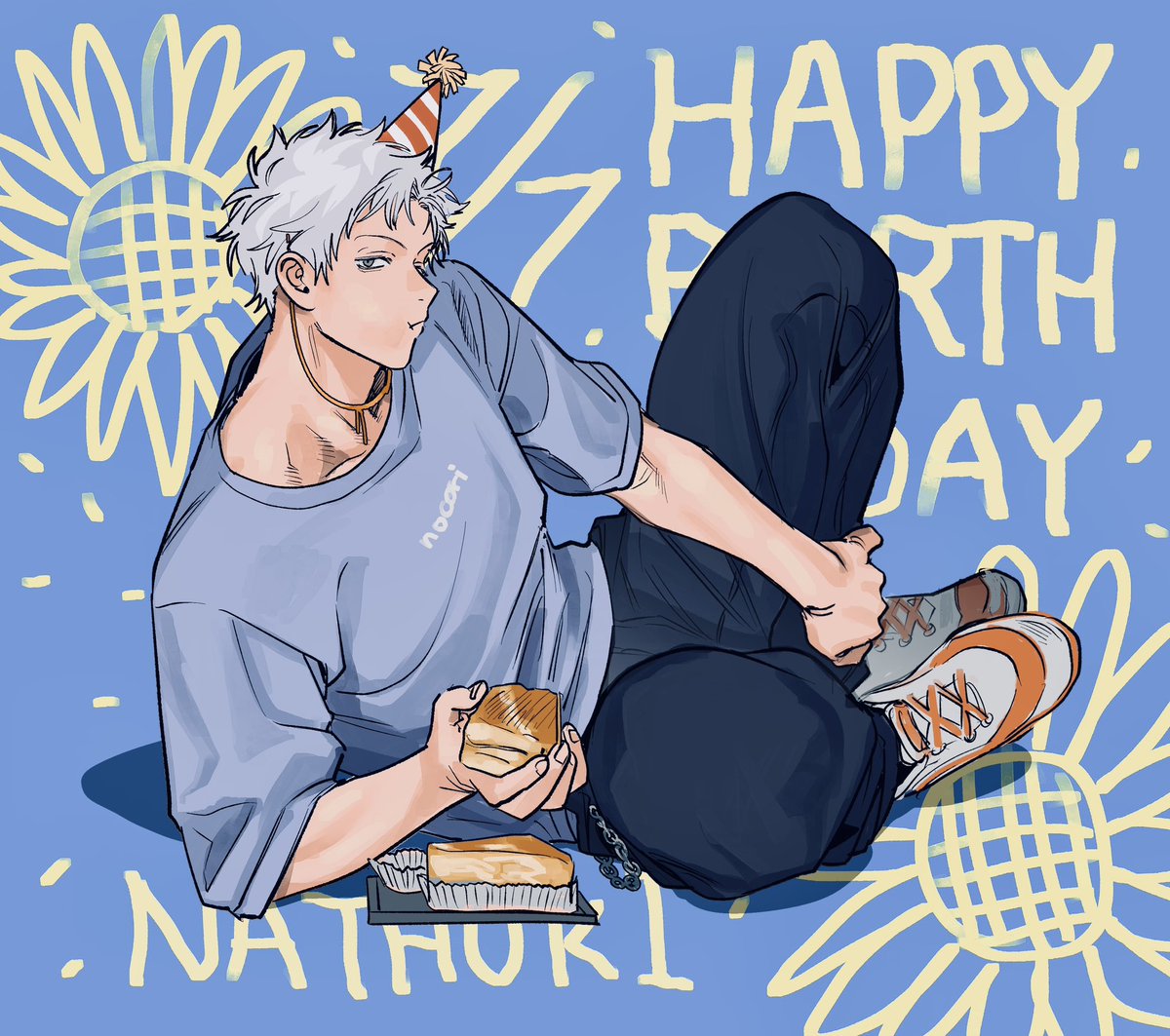 nocori66's tweet photo. 7/7は小佐波夏己の誕生日🌻
なんとなくチーズケーキが好きそう

メイメロ3.4話は7/10にシーモア先行配信です https://t.co/YLSSblPc9f