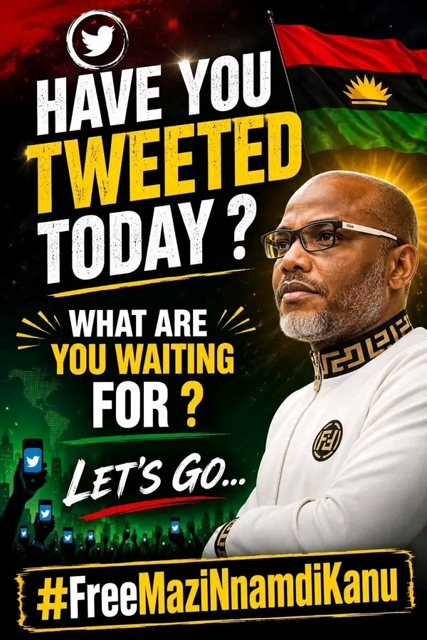 RealdikachiI's tweet photo. Weather you like it or not he's my savior and also my leader 
Free mnk now for peace to reign 
It either Biafra or never 
No going back 
All hail Biafra 💪 https://t.co/trsZPHZglW