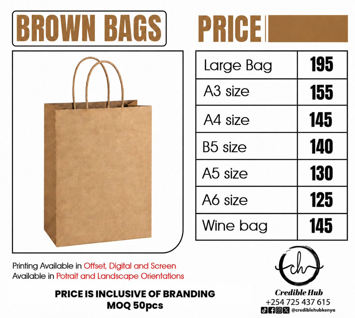 credible_hub's tweet photo. Elevate your gifting game! 🎁

Whether it’s a birthday, corporate event, or just a little something special, our premium branded gift bags have you covered. Available in a stunning variety of colors and sizes to perfectly match your vibe and fit any present. https://t.co/PxqXs1O18o