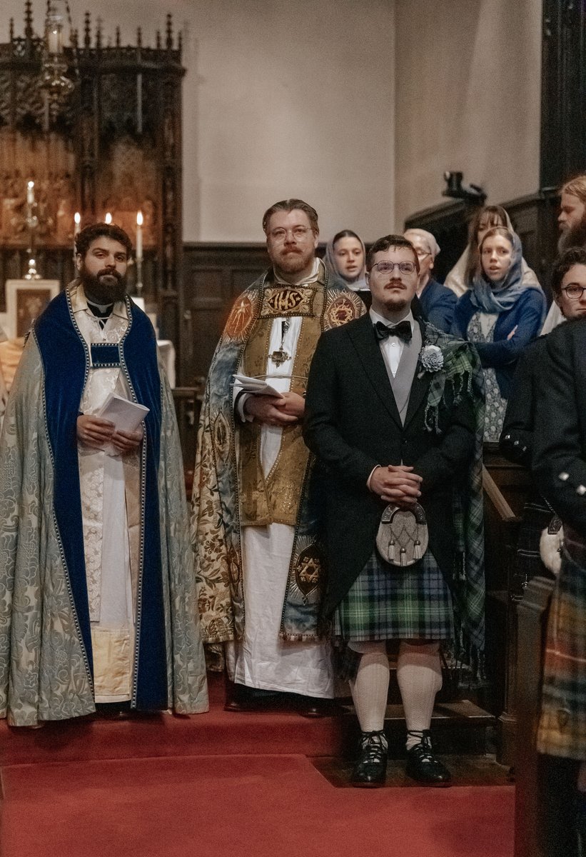 DotyFr20509's tweet photo. A Western Rite Orthodox wedding &amp; nuptial High Mass, concelebrated between AWRV clergy and our brother Heiromonk James of Botel Abbey (Scotland): A 🧵 https://t.co/vsryiKkzHV