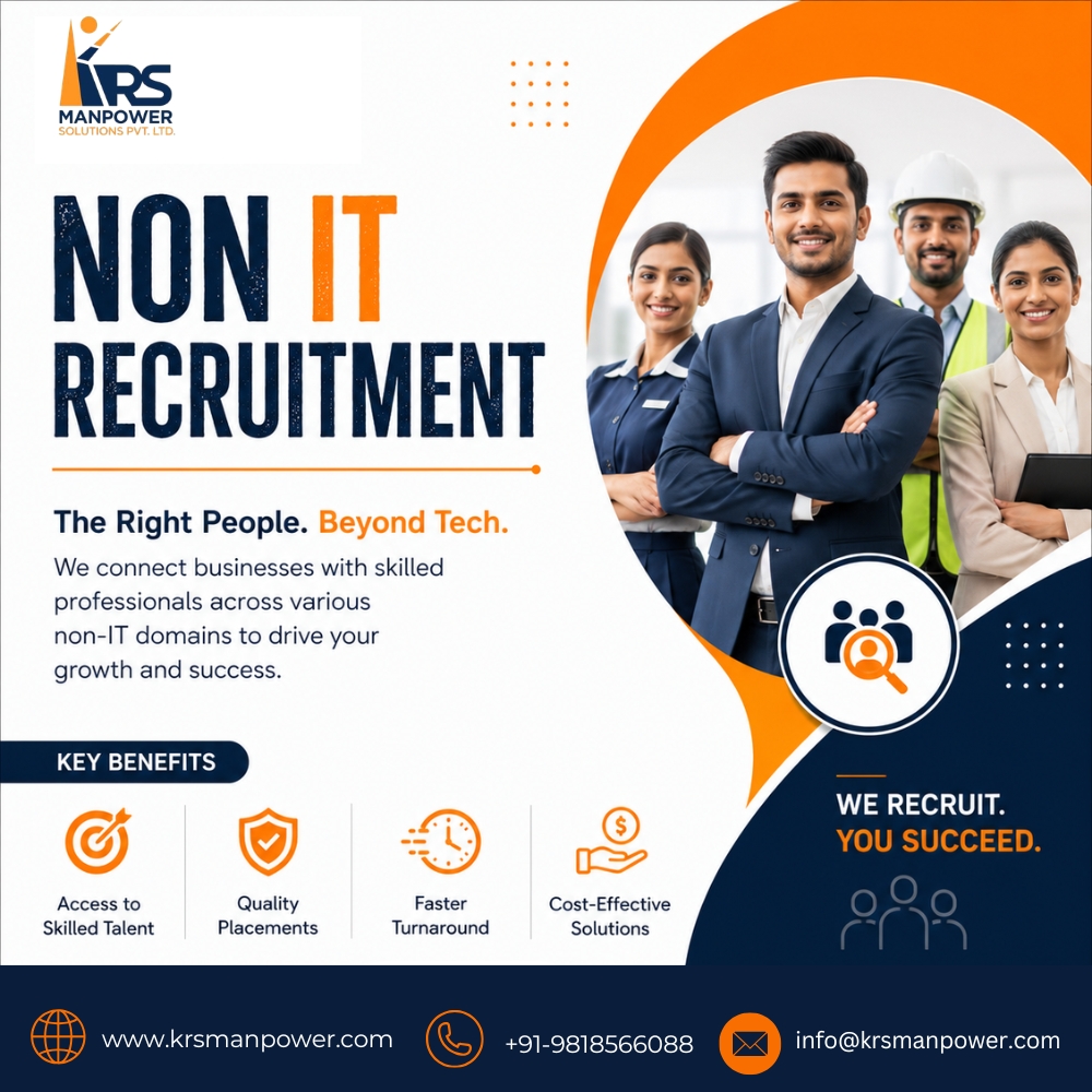 KrsManpower's tweet photo. Hiring the right people makes all the difference.
KRS Manpower Solutions connects businesses with skilled non-IT professionals through fast, reliable, and cost-effective recruitment solutions.
📞 +91-9818566088
🌐 https://t.co/nVjv3DGTit
We Recruit. You Succeed.
#nonitrecruitment https://t.co/DmEtH3ZONv