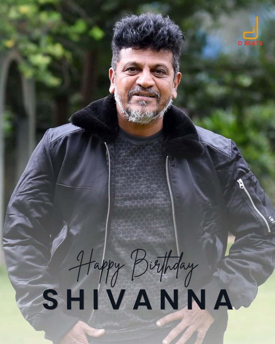 Dbeatsmusik's tweet photo. Happy Birthday to the one and only Century Star, Karunada Chakravarthy Dr. Shiva Rajkumar! The definition of ageless energy. 👑 @NimmaShivanna 🔥

#ShivaRajkumar #Shivanna #DBeats https://t.co/IzdfHeEcQz
