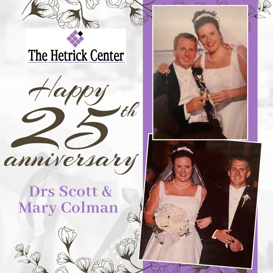 HetrickCenter's tweet photo. Happy 25th Wedding Anniversary to Dr. Scott and Dr. Mary Colman! 📷📷 From meeting as chiropractic classmates to becoming business partners and leading #TheHetrickCenter for the past 10+ years, they've built a legacy of caring for our team, our patients, and our community. https://t.co/rJkbDAtDPt