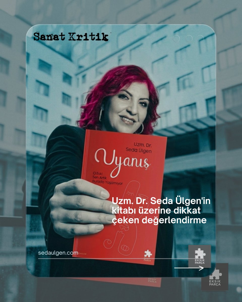 drsulgen's tweet photo. 📚 Uzm. Dr. Seda Ülgen'in "Uyanış" kitabı, Sanat Kritik'te yayımlanan değerlendirme yazısıyla okurlarla buluştu.

Sanat Kritik, "Uyanış" hakkında neler yazdı?

Yazının tamamı:
https://t.co/GPxdyyP25G
#Uyanış #SedaÜlgen #SanatKritik https://t.co/LwxizkB4do