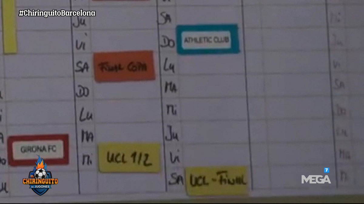 6thucl's tweet photo. Fans have spotted that Hansi Flick has included the 2027 Champions League final date on the calendar in his office 👀🗓️

A true display of an elite mindset from the Barcelona manager! 🧠👏🏻 https://t.co/vuGPk3TfRc