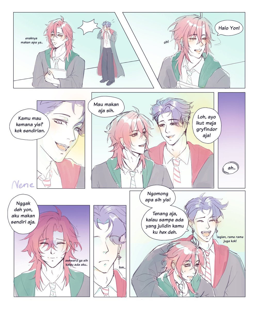 oneecuan's tweet photo. EOS x Harry Potter AU
A little background: after the war, Slytherins faces prejudice and is often labeled as the "house of criminals" because of its association with Voldemort and many of his followers.
#Artion #harristhetic #Gehennart #SoutaArt https://t.co/Dxjz4l5yLs