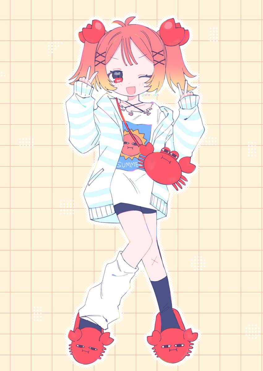 after_0300's tweet photo. 絶妙なカニ🦀コーデ https://t.co/Z4wq6MePBL