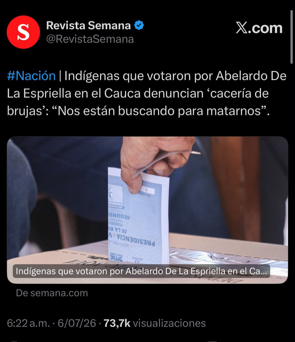 MariaFdaCabal's tweet photo. Esta será una de las tantas pruebas que indican que aquí hubo “voto fusil” presionado por los terroristas de las guerrillas a favor de Iván Cepeda. 

Qué curioso, ante estas denuncias ni Petro ni Cepeda se pronuncian. https://t.co/kiB9BYzcLs