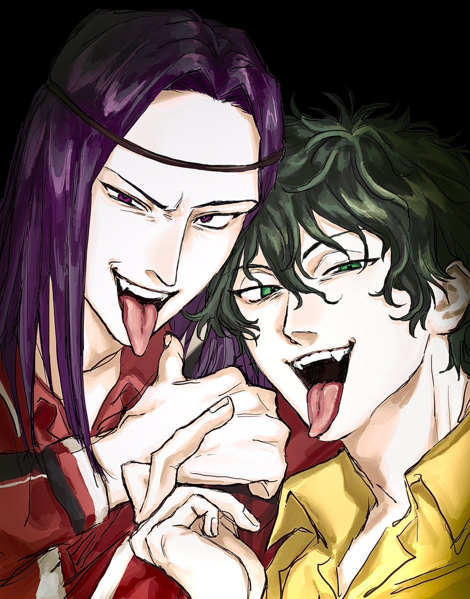 sushi__sakana's tweet photo. 篤京と赤也の絵 https://t.co/iBbsRZndXK