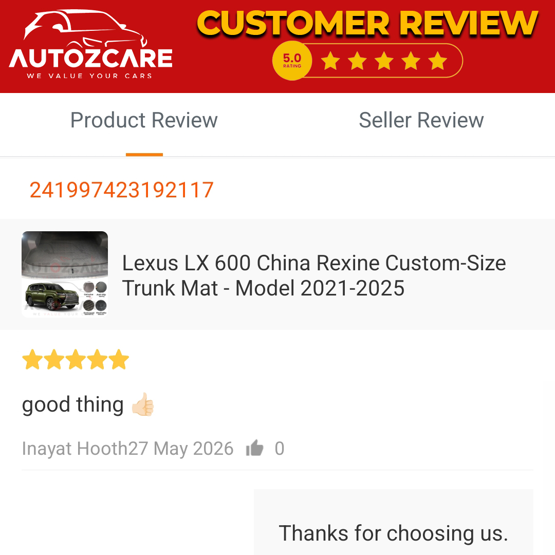 autozcare's tweet photo. Satisfied Customer ❤️
Thank you for your amazing feedback! 🌟

#AutozCare #FloorMat #ChinaRexine #CarMats #CarAccessories #AutoParts #PakistanAutoStore https://t.co/mepaRhxqhd