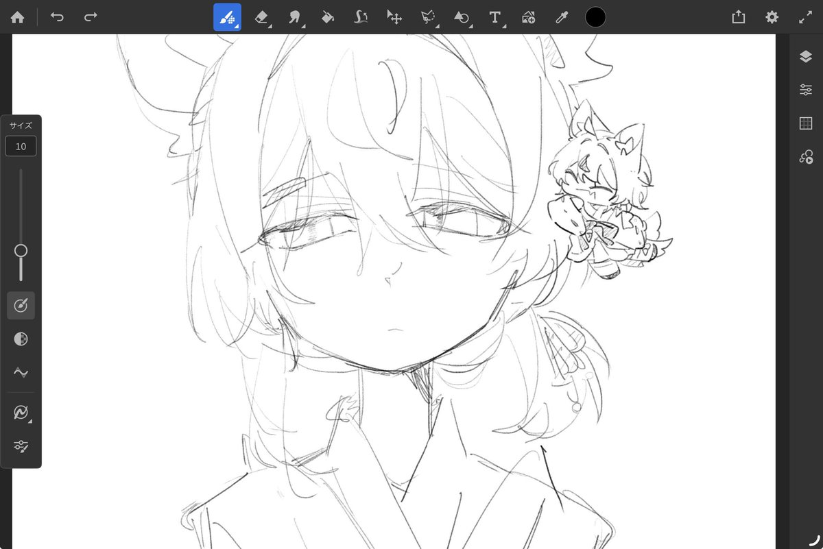 Manjiu0_0's tweet photo. 描いてたもの https://t.co/YG4wfRcDU1