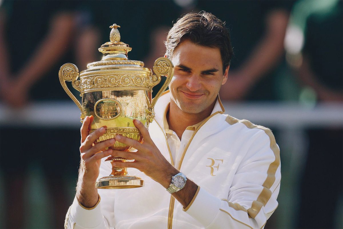 iDelpo_'s tweet photo. Roger Federer at Wimbledon (2003–2021) :

• 2003 – Champion
• 2004 – Champion
• 2005 – Champion
• 2006 – Champion
• 2007 – Champion
• 2008 – Finalist
• 2009 – Champion
• 2010 – Back injury
• 2011 – Thigh injury
• 2012 – Champion
• 2013 – Back injury
• 2014 – Finalist
• 2015 – Finalist
• 2016 – Knee injury
• 2017 – Champion
• 2018 – Wrist injury
• 2019 – Finalist
• 2021 – Knee injury

Whenever Roger Federer was fully fit and injury-free at Wimbledon, he reached the final. 🐐

This is one of the most underrated statistics in sports history.

#Wimbledon