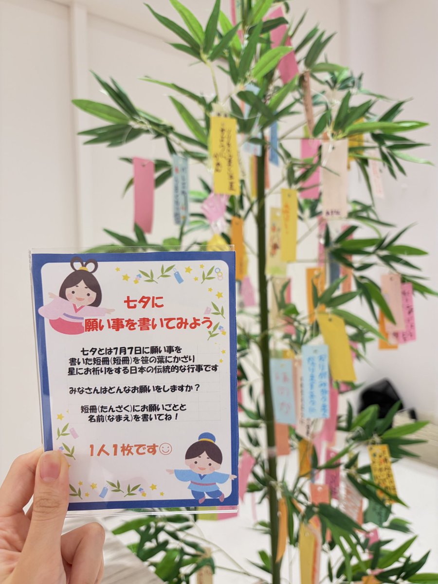 ChacottOsaka's tweet photo. 本日7/7は七夕の日ですね🎋
大丸心斎橋店では100枚の短冊が集まりました🌟
みなさまのお願い事が叶いますように💭
たくさんのご参加、ありがとうございました💕

#七夕 #チャコット #chacott https://t.co/GSsoPoGv4Y