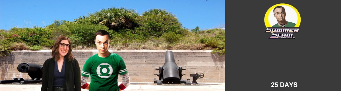 josh9180185266's tweet photo. #SheldonCooper and #AmyFarrahFowler visit Fort DeSoto Park in St. Petersburg, FL.  #RoadToSummerSlam https://t.co/kkIdvWQGZr