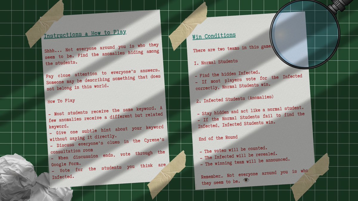 WillowmereAcd's tweet photo. Make sure you understand the game before playing. If you have any questions, just ask Miss Cyrene! https://t.co/lqJ5egq0GL