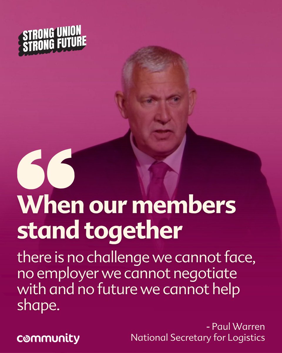 CommunityUnion's tweet photo. Our National Secretary for Logistics, Paul Warren delivering a powerful message of unity and strength at this year's #StrongUnionStrongFuture conference. Together, we shape the future of logistics. โ
Join today ๐ https://t.co/Dtx9mLf96h https://t.co/KuMtPyli8t