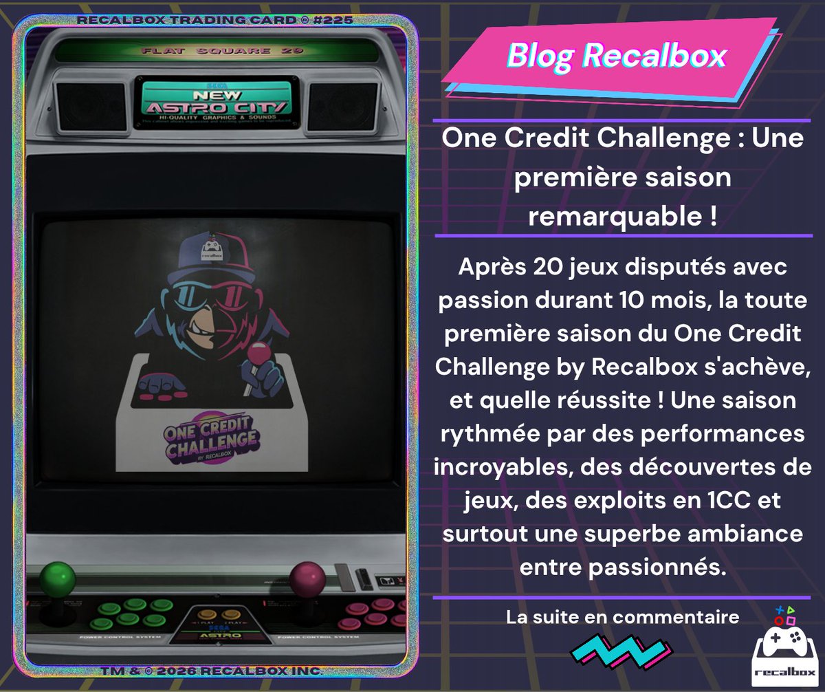 recalbox's tweet photo. One Credit Challenge : Une première saison remarquable ! https://t.co/tU0TaIUjqs