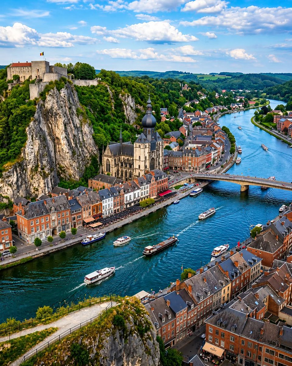 Cities56's tweet photo. Dinant, Belgium 🇧🇪 https://t.co/cm4DKn0ILy