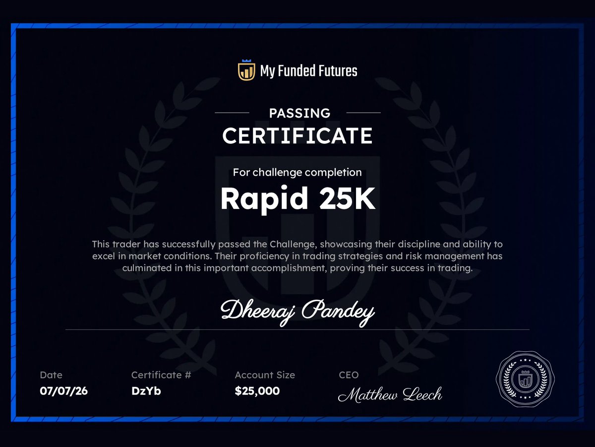 Tradingdoom's tweet photo. Passed rapid eval $25k , payout soon https://t.co/VpJFV8geri