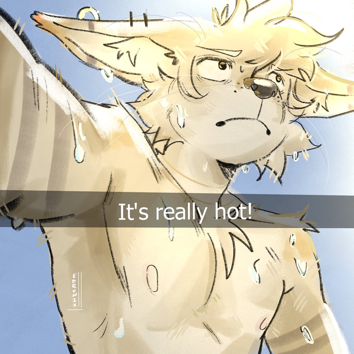 Edrunix's tweet photo. Help me, I'm dying of heat
#furryart https://t.co/BiDGIXT5hP