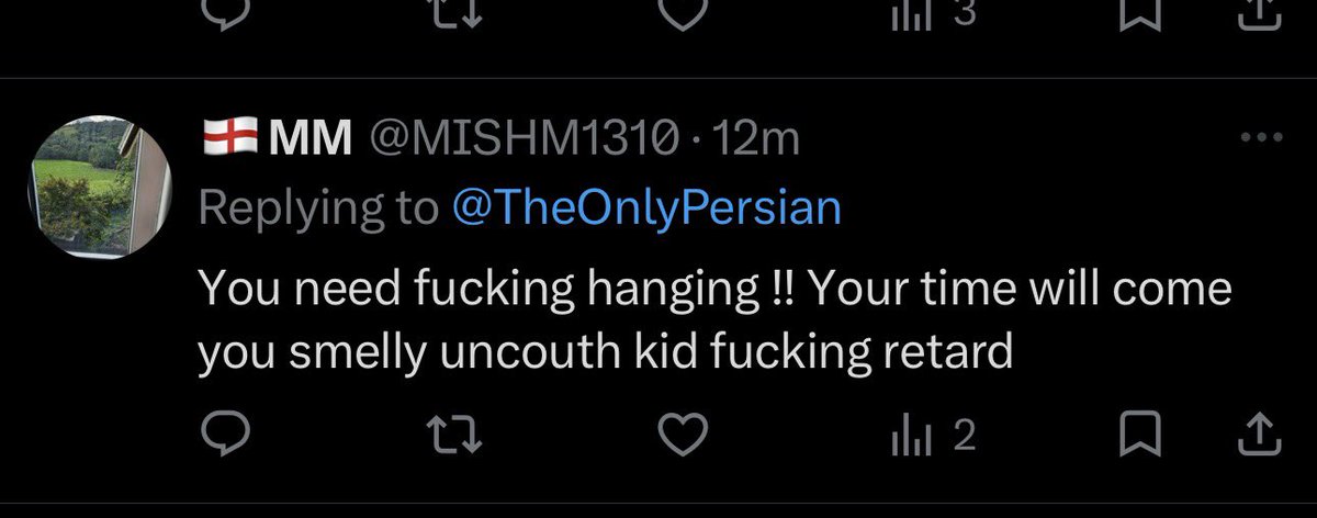 TheOnlyPersian's tweet photo. @MISHM1310 Why deleting bro - you scared lol - little pussy https://t.co/8Whqjck7Zr