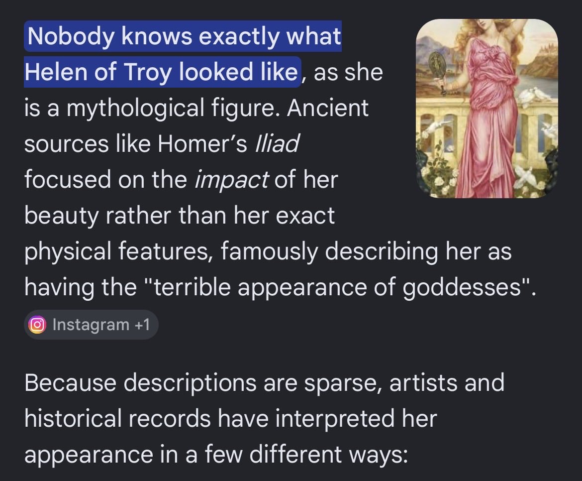F690Of's tweet photo. @miasorety @BlazingBrits @SonOfVaivasvata I did find two images of Helen of Troy on ancient pottery. TBF If you want to imagine Helen of Troy as a young fair skin beauty that is totally fine. From what I can tell Homer was vague so the reader determines how Helen’s beauty looks for themselves. 
https://t.co/LALXq7KIdJ https://t.co/ZQtAP7MYfX