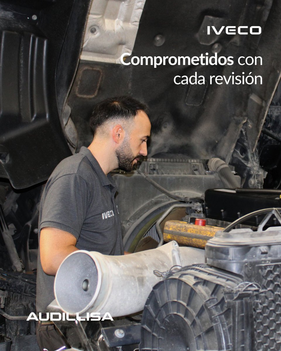 Audillisa's tweet photo. Mantenerte en movimiento 𝐞𝐬 𝐧𝐮𝐞𝐬𝐭𝐫𝐚 𝐩𝐫𝐢𝐨𝐫𝐢𝐝𝐚𝐝.

Por eso ponemos tus vehículos en manos de profesionales que cuidan cada detalle con compromiso, experiencia y dedicación.

➡️https://t.co/Tz1UWd0LBN

#RevisionOficial #ServicioProfesional #IVECOEspaña #AUDILLISA https://t.co/bDV4en26w4