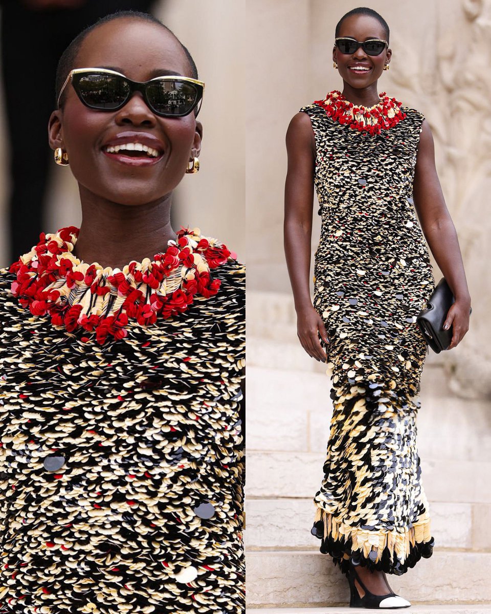 _filmcrave's tweet photo. Lupita Nyong’o photographed at the Chanel Fashion Show in Paris. 📷 https://t.co/ZKLx6xHJiL