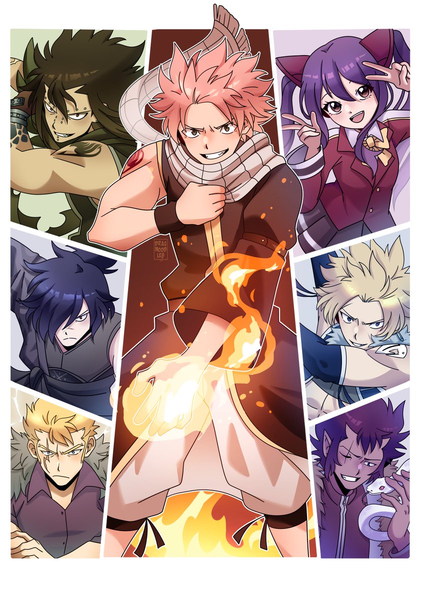 dragnoodles's tweet photo. Happy July 7th! 🐉 Will be available as a print at Ryucon and my Etsy shop 🩵 #fairytail https://t.co/iChSPS8VSn