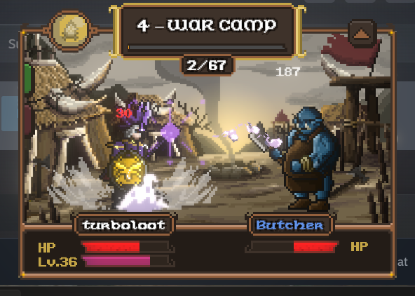 Lootborne's tweet photo. Developing going fast!

#indiedev #autobattler https://t.co/EoPQMn0JDM