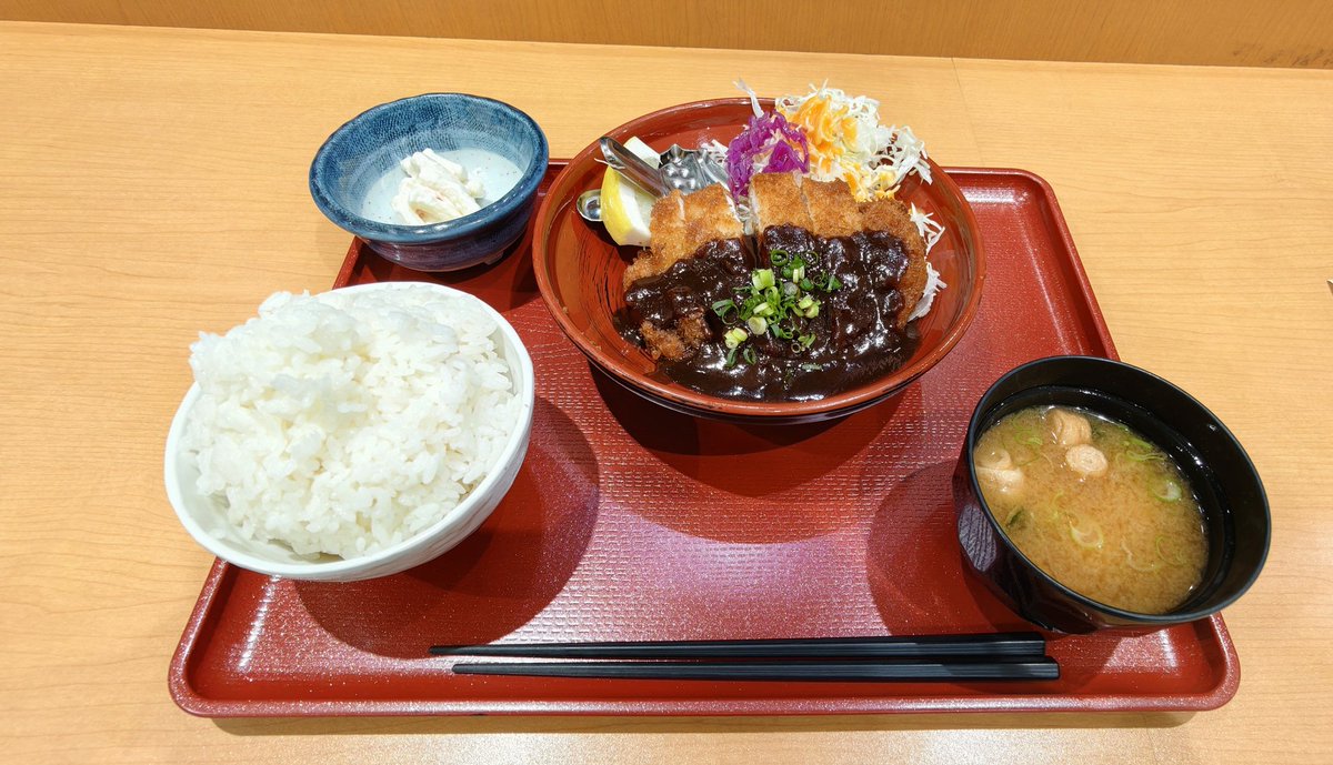 Post by ちくのう on X: 味噌カツ定食
