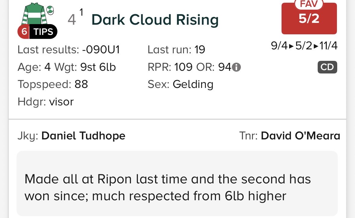 westbrom7777's tweet photo. If Dark Cloud Rising doesn’t win the 3.18 at Ponti then I’m sending everyone that retweets this tonight’s builder 🇦🇷🇦🇷 https://t.co/OC17mvf8l4