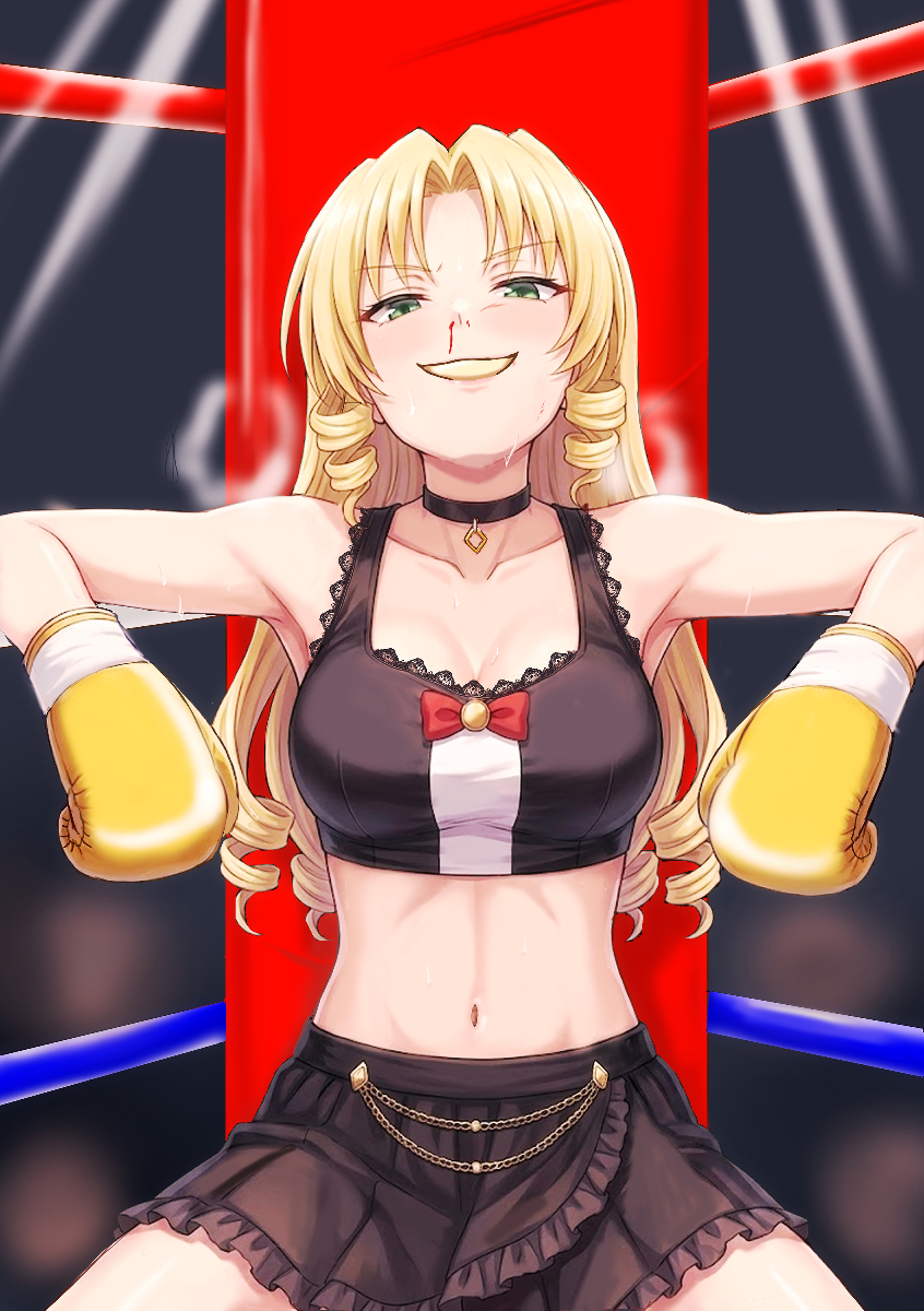 pi_ko002's tweet photo. 「日比野千歳、大したことありませんわね」
「お嬢様、鼻血…」 https://t.co/HlSXGqfXBI