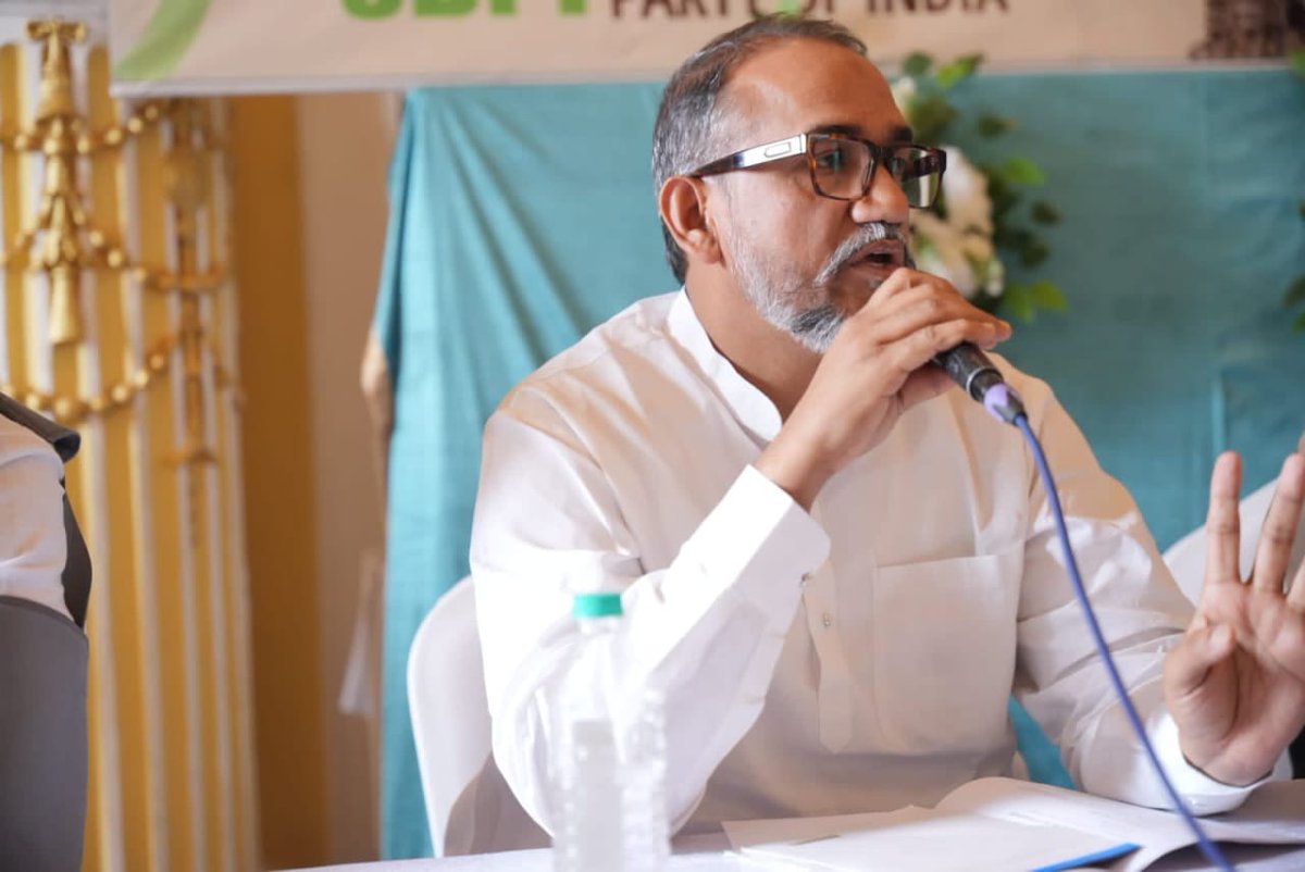 MdShafi_SDPI's tweet photo. Addressing the National Working Committee Meeting of the Social Democratic Party of India in Mysuru, Karnataka. #SDPI https://t.co/QzPb5Bfgk8