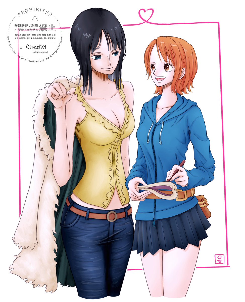 strcd_61's tweet photo. 《ロビナミ/ナミロビ》
公式カップル認定おめでとうございます🎉※heroines基準

#ONEPIECE #百合 https://t.co/rMwrkyKgx3