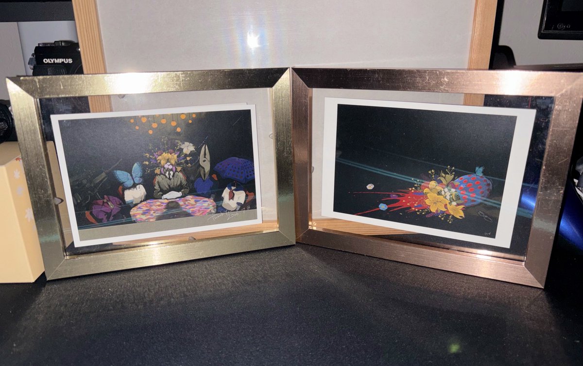 家にあったフォトフレームに入れてみたけど、とても良き🙏🙏✨