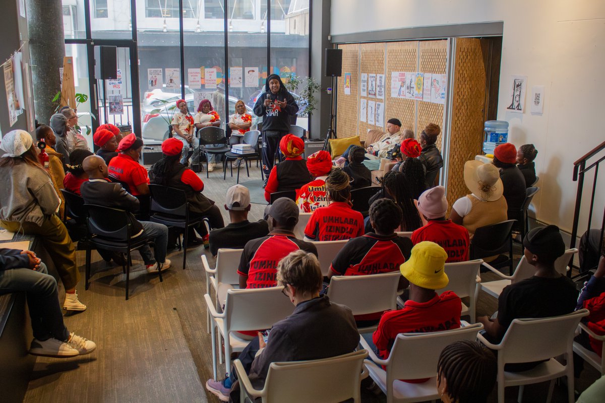 theforgejhb's tweet photo. Throwback to May 📷
A look back at the Cultures in Resistance workshop, where Abahlali baseMjondolo joined participants for a day of collective learning and creativity.
#Throwback #CulturesInResistance #AbahlaliBaseMjondolo #TheForge #CommunityArt #ArtForChange https://t.co/w6HcJtHJUZ