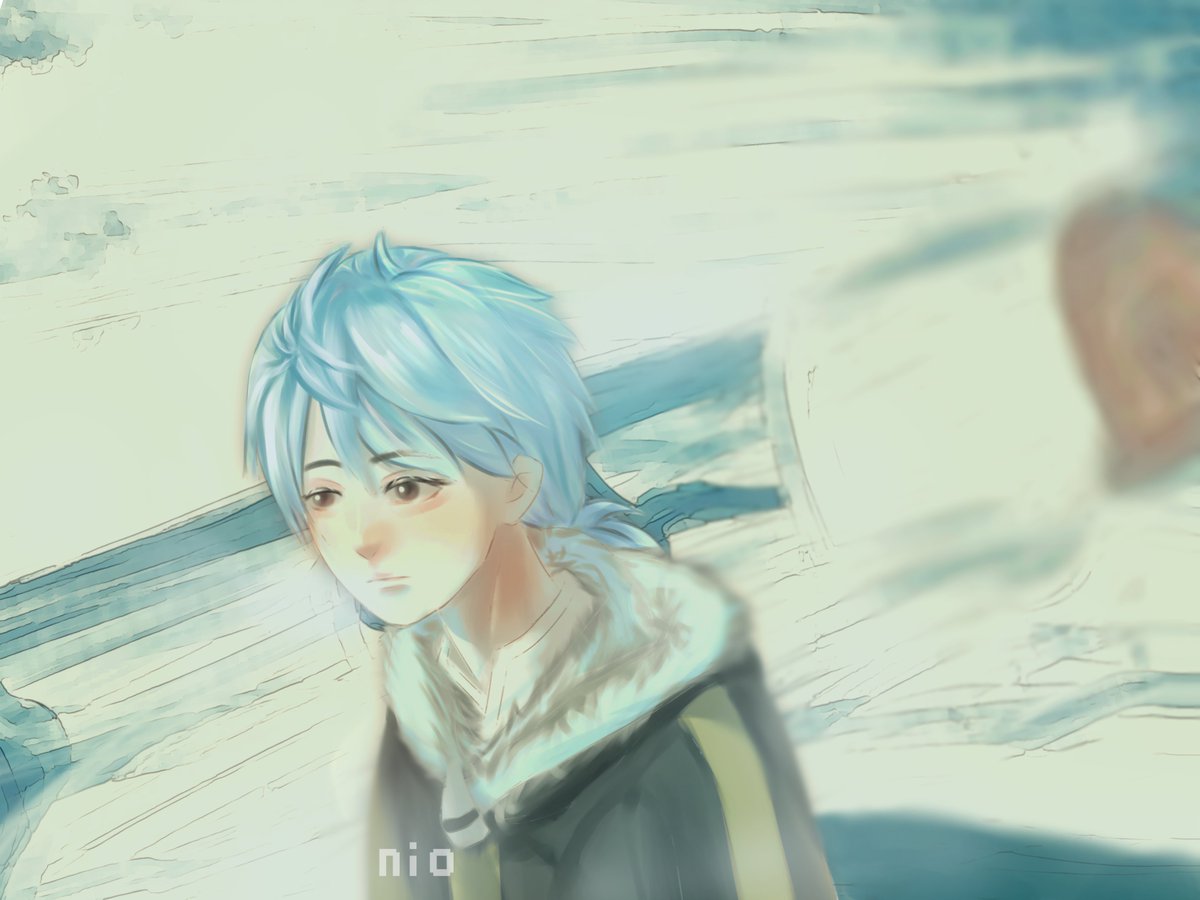 niovalez's tweet photo. trying new artstyle dari yang tadinya 8 jam sekarang bisa 4 jam selesai 😃

#artmoots #fanart #namelessboy https://t.co/4i5dGBW8i6